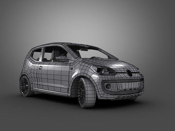 volkswagen car 3d obj - Volkswagen Up (2013)... by Swan3DStudios